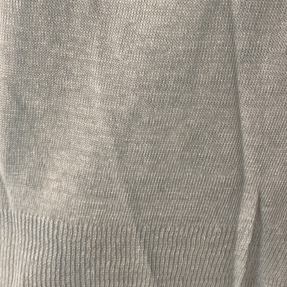 J. Crew baby‎ blue linen 3/4sleeve sweater medium - Picture 4 of 6